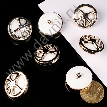 К106-168Ф белая в золотой оправе