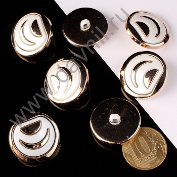 К106-156Ф белая в золотой оправе