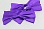 Набор бантов из атласной ленты 12 см 10 шт фиолетовые