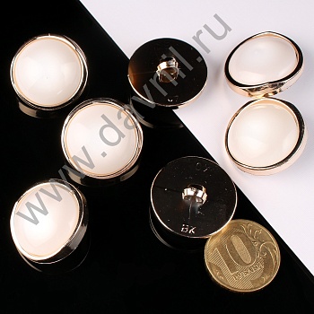 К106-80Ф белая в золотой оправе