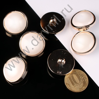 К106-80Ф белая в золотой оправе