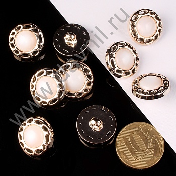 К106-86Ф белая в золотой оправе