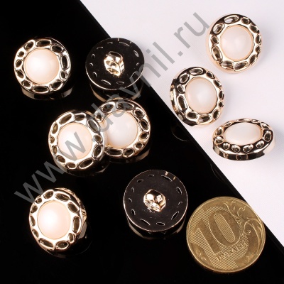 К106-86Ф белая в золотой оправе