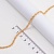 Цепочки родиевое покрытие двойное плетение золото 1 м