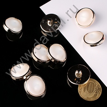 К106-81Ф белая в золотой оправе