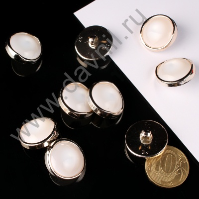 К106-81Ф белая в золотой оправе