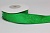 Лента жаккард цветок с веточкой бесконечности 3,8 см 25 ярдов зелёная