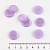 Пуговица 18 мм перламутровая сиреневая 20 шт