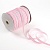Лента бархатная с серебрянным люриксом 1 см 50 ярдов розовая