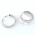 Серьги "кольцо" с родиевым покрытием 1 пара серебро 35