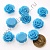 Кабошон "Розочка" d=20 мм 500 шт. голубой