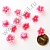 Кабошон "Ромашка" из каучука 1*1,5 см розовый 20 шт