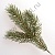 Ветка еловая зеленая 3 ответвления 26 см №13 1/400