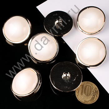 К106-79Ф белая в золотой оправе