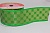 Лента декоративная с проволочным краем 5 см* 2,7 м зелёная 5/5