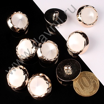 К106-89Ф белая в золотой оправе