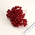 Тычинка из бусин для цветов 50 шт бордовая 