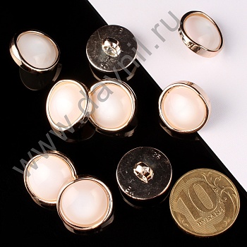 К106-82Ф белая в золотой оправе