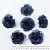 Основа заготовка из органзы роза 6 см 100 шт темно-синие