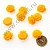 Акриловый кабошон "Роза"d= 22 мм 10 шт жёлтая