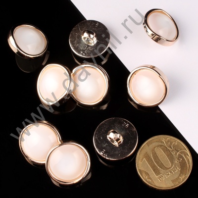 К106-82Ф белая в золотой оправе