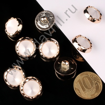 К106-90Ф белая в золотой оправе