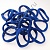 Резинка для волос d=6.5 см 100 шт. синяя