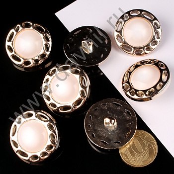 К106-83Ф белая в золотой оправе