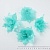 Основа заготовка для бантов из органзы цветок лилия уп 10 шт бирюзовые