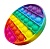 Поп-ит игрушка антистресс "Круг" 20*20 см разноцветная