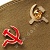 Значок серп и молот  золотая 200 шт