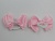 Бант для волос на резинке 10*6 см 2 шт розовый ромбик 
