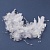 Свадебное украшение для волос "Лилии с хрусталиком и стеклярусом " 1 шт