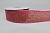 Лента мешковина 4 см 10 ярдов с малиновым рисунком