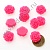 Акриловый кабошон "Роза" d=22 мм 10 шт фуксия