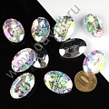 Пуговицы-стразы  акрил "Овал"