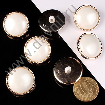 К106-183Ф белая в золотой оправе