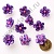 Кабошон "Ромашка" из каучука 2 см сиреневый 10 шт