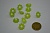 Пуговица 15 мм ромашка салатовая 50 шт