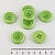 Пуговица 35 мм салатовая 10 шт