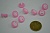 Пуговица 12 мм смайлик розовая 20 шт