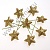 Звездочки на проволке 20 шт. золото 