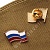 Значок флаг России 10 шт 