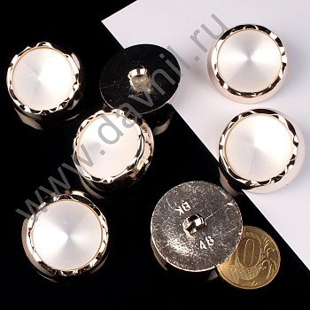 К106-87Ф белая в золотой оправе