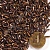 Бисер стеклярус крученный "3" 450 гр коричневый 222